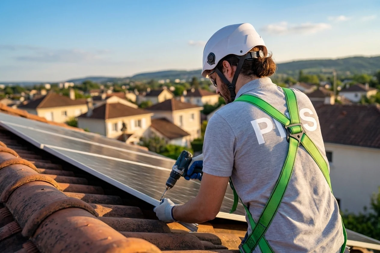 Panneaux solaires en toiture dans le Loiret